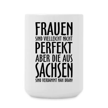 Frauen aus Sachsen - Große Tasse 440 ml - Weiß - Vorne