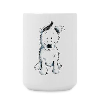 Weißer Schäferhund | Schweizer Schäferhund - Große Tasse 440 ml - Weiß - Vorne