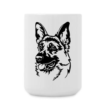 Berger allemand - Grande tasse 440 ml - blanc - Devant