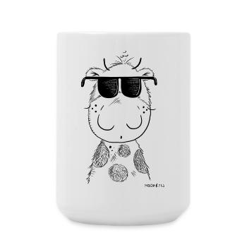 Coole Kuh I Kuh mit Sonnenbrille - Große Tasse 440 ml - Weiß - Vorne