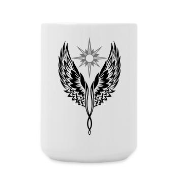 Angel Wings Angel Wings Archangel - Large Mug 440 ml - white - Front