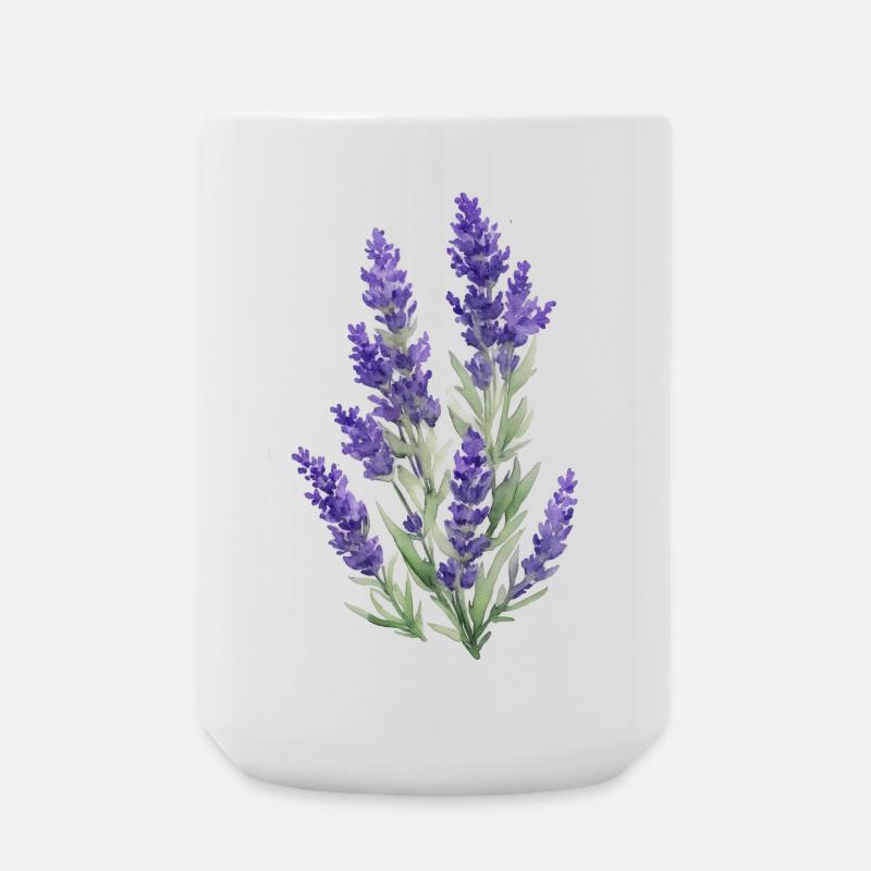 Lavande - Grande tasse 440 ml - blanc