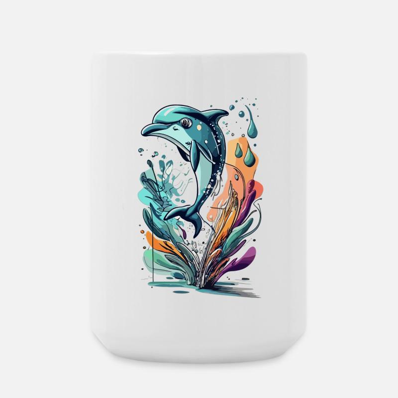 DOLPHIN - Large Mug 440 ml - white