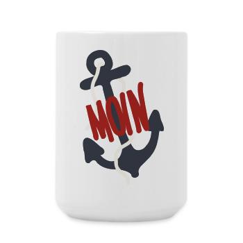 Anker - Große Tasse 440 ml - Weiß - Vorne