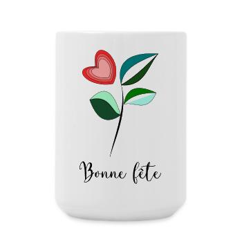 OMA. MUTTERTAG. ALLES GUTE ZUM OMA-TAG. ICH LIEBE DICH - Große Tasse 440 ml - Weiß - Vorne