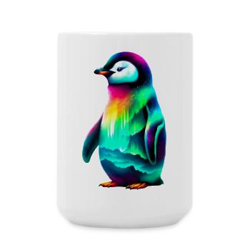 Pinguin - Große Tasse 440 ml - Weiß - Vorne