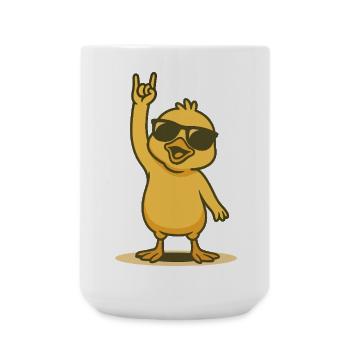 Rock'n'Roll Chick Power - Large Mug 440 ml - white - Front