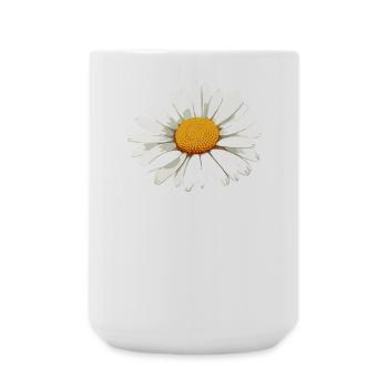 Daisy Flower with Love Script - Large Mug 440 ml - white - Front