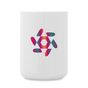 MOTHER'S DAY. HAPPY MOTHER'S DAY. MOM - Large Mug 440 ml - white - Front