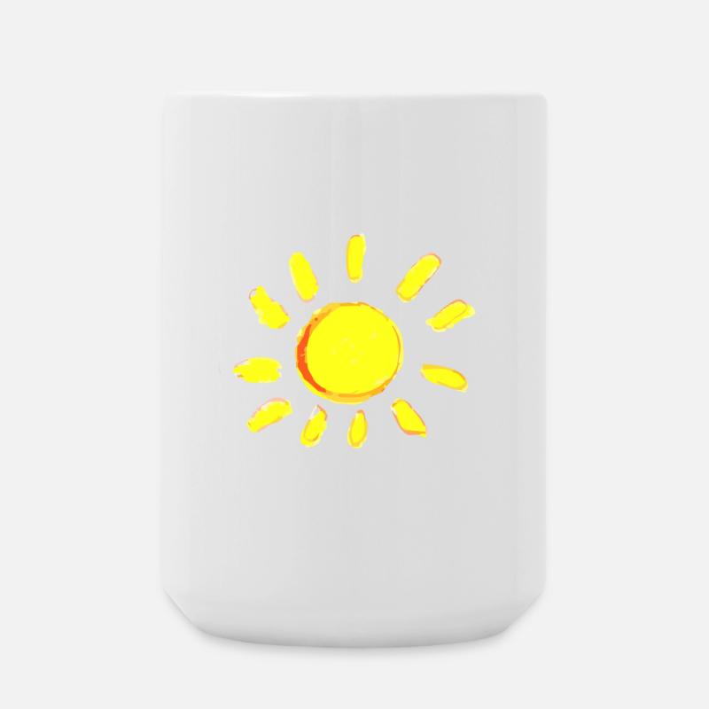 sun sun - Large Mug 440 ml - white
