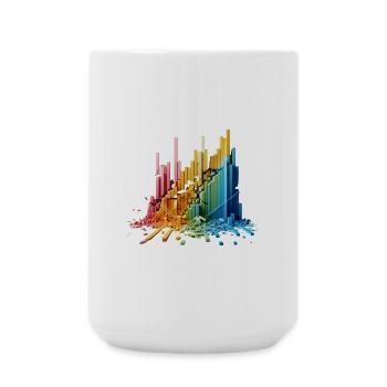Frequency Wall - Large Mug 440 ml - white - Front