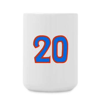 20. 20 ANS. 20e ANNIVERSAIRE. ANNIVERSAIRE 20 ANS. - Grande tasse 440 ml - blanc - Devant