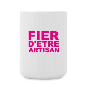 Fier d'Être Artisan - Grande tasse 440 ml - blanc - Devant