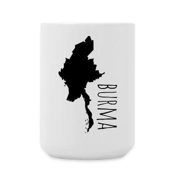 Burma - Große Tasse 440 ml - Weiß - Vorne