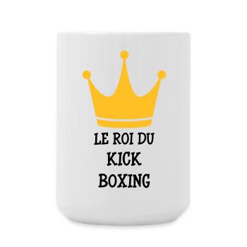 Kickboxen / Kickboxing / Kickboxer / Kick Boxing - Große Tasse 440 ml - Weiß - Vorne