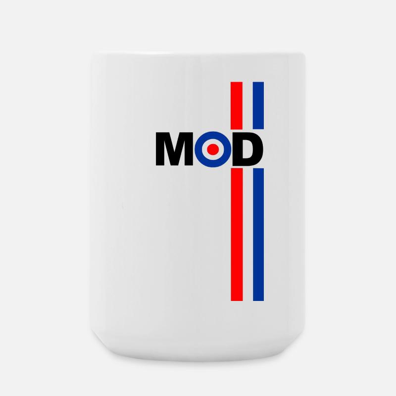 MOD TARGET RWB STREIFEN DESIGN - Große Tasse 440 ml - Weiß