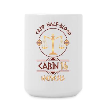 Cabin #16 in Camp Half Blood, Child of Nemesis - Large Mug 440 ml - white - Front