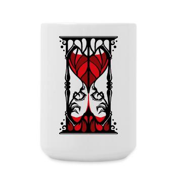 Sablier Seigneur des épines - Grande tasse 440 ml - blanc - Devant