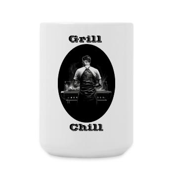 Grill Chill - Grande tasse 440 ml - blanc - Devant