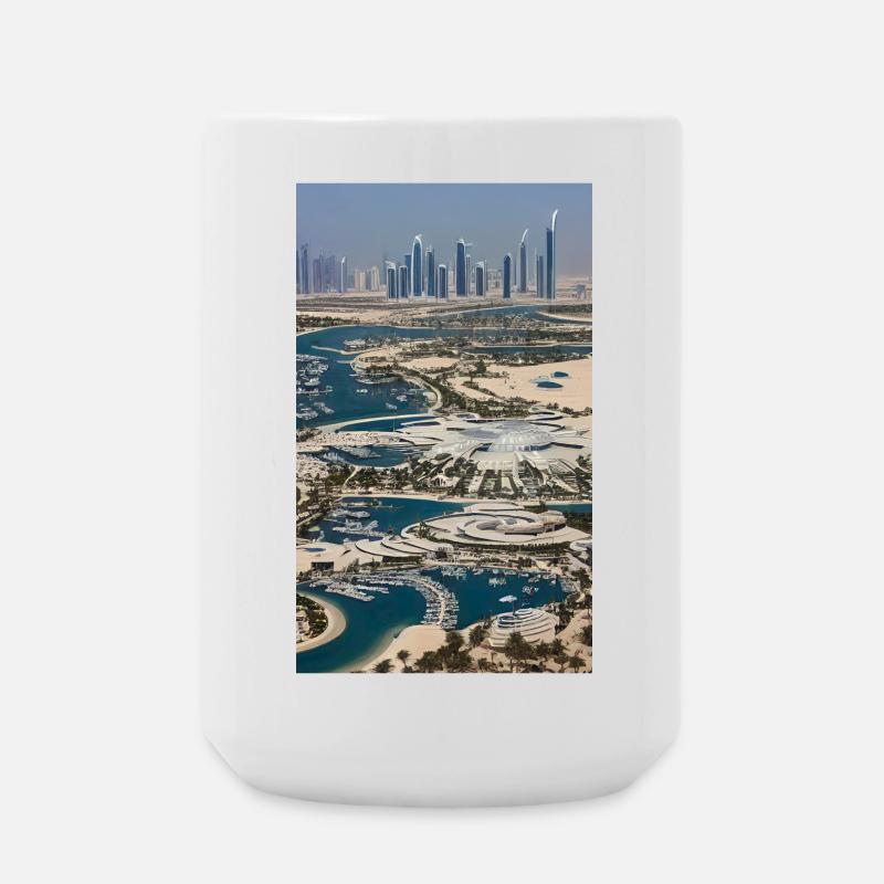 Abu Dhabi Abu Dhabi - Große Tasse 440 ml - Weiß