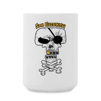 SAN ESCOBAR - Drapeau pirate / Crâne - Grande tasse 440 ml - blanc - Devant