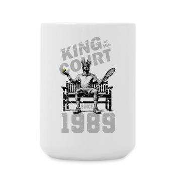 Tennis Shirt Men 35th Birthday Anniversary 1989 - Large Mug 440 ml - white - Front