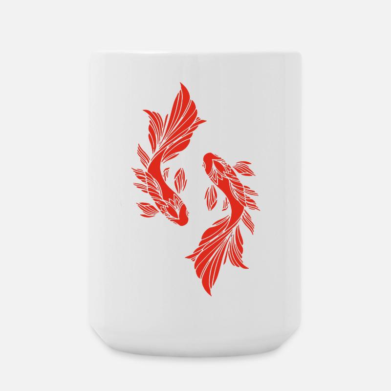 Zwei Goldfische - Große Tasse 440 ml - Weiß