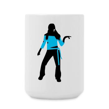 tanzen, Girl - Große Tasse 440 ml - Weiß - Vorne