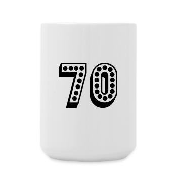 ANNIVERSARY. HAPPY BIRTHDAY. HAPPY BIRTHDAY. - Large Mug 440 ml - white - Front