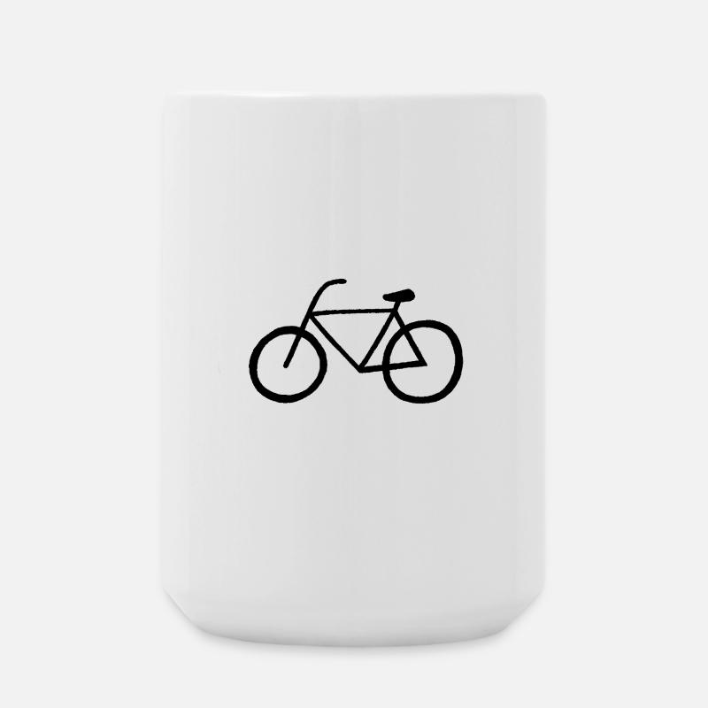 Fahrrad - Große Tasse 440 ml - Weiß