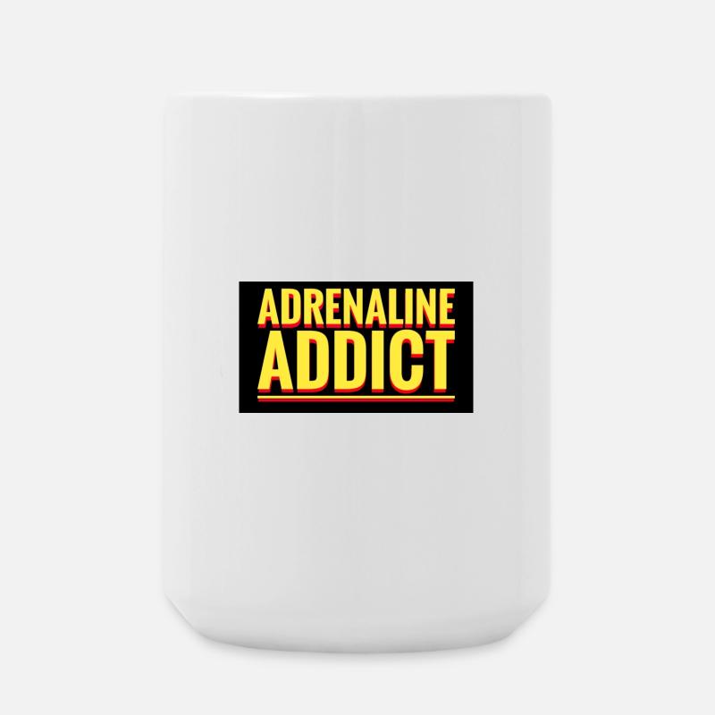 Ankündigung von Adrenaline Addict - Große Tasse 440 ml - Weiß