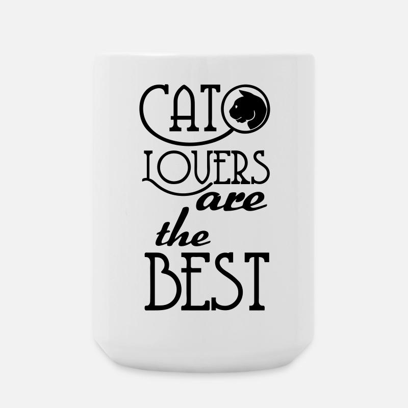 Cat Lovers are the Best - Large Mug 440 ml - white