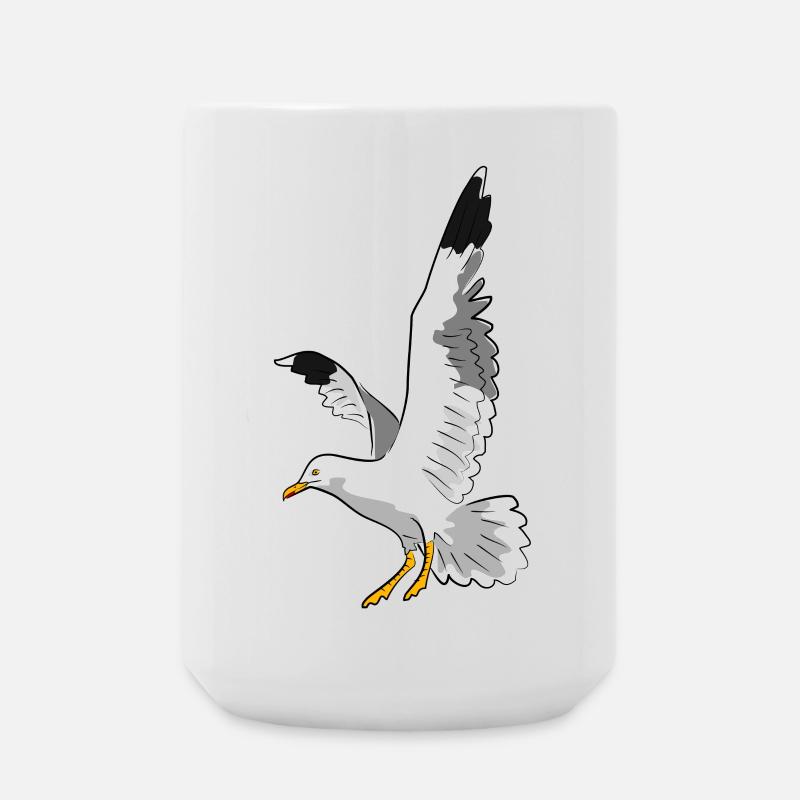 mouette - Grande tasse 440 ml - blanc