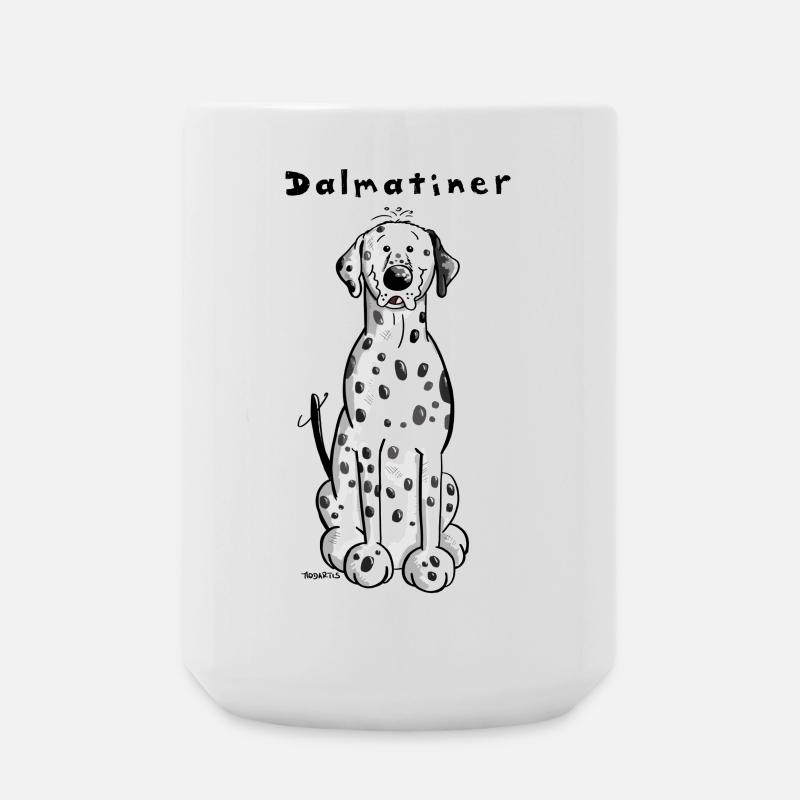 Knuffiger Dalmatiner - Große Tasse 440 ml - Weiß