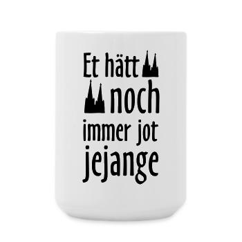 Et hätt noch immer jot jejange - Große Tasse 440 ml - Weiß - Vorne