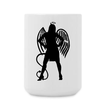 Angel Devil - Large Mug 440 ml - white - Front