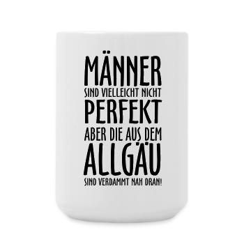 Männer aus dem Allgäu - Große Tasse 440 ml - Weiß - Vorne