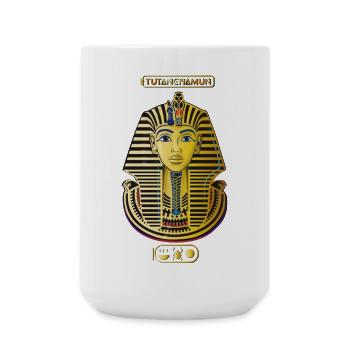 Tutanchamun Königsmaske Gold - Große Tasse 440 ml - Weiß - Vorne