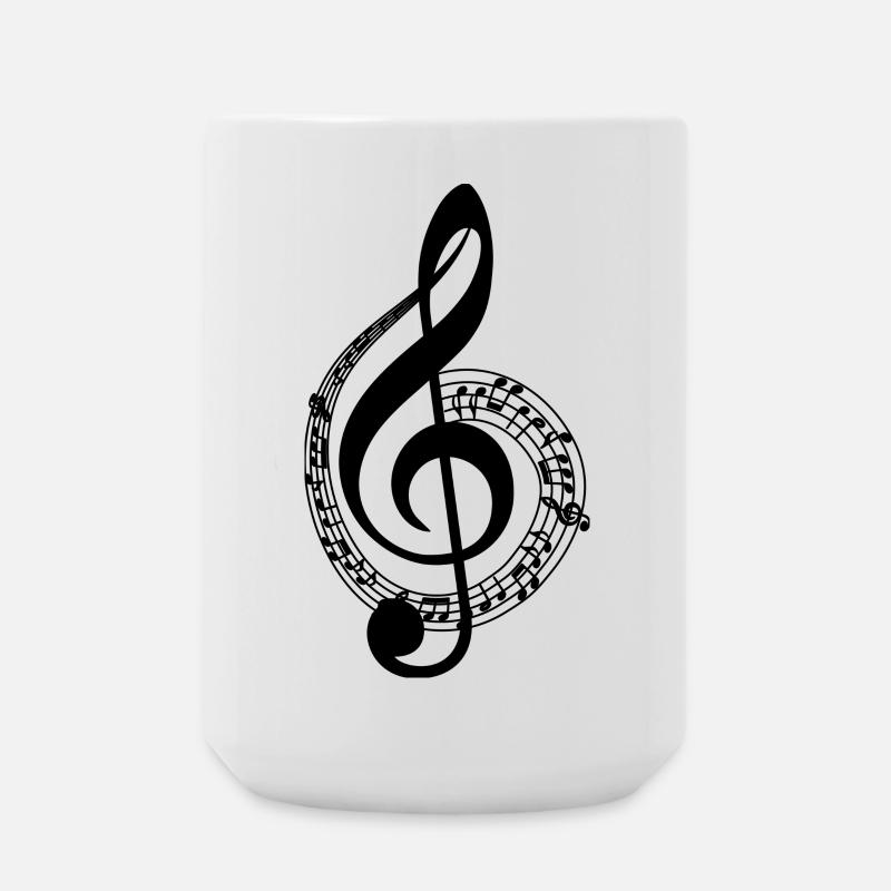 Musik - Große Tasse 440 ml - Weiß