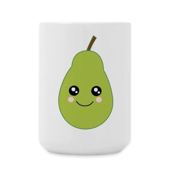 Poire Kawaii Fruits Kawaii Fruits Kawaii - Grande tasse 440 ml - blanc - Devant