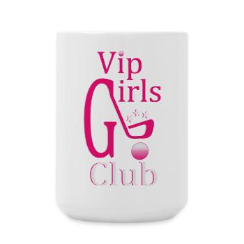Frauen Golf - Große Tasse 440 ml - Weiß - Vorne