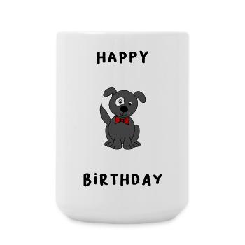 JAHRESTAG. ALLES GUTE ZUM GEBURTSTAG. ALLES GUTE ZUM GEBURTSTAG. - Große Tasse 440 ml - Weiß - Vorne