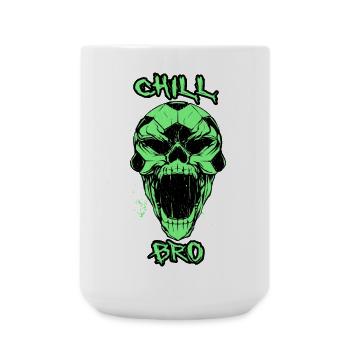 Skull Chill Bro - Grande tasse 440 ml - blanc - Devant