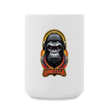 Gorilla - Große Tasse 440 ml - Weiß - Vorne