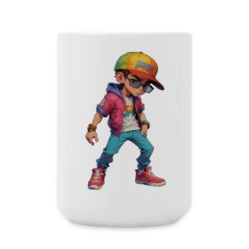 Cooler junger Teenager - Große Tasse 440 ml - Weiß - Vorne