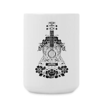 Ukulele - Große Tasse 440 ml - Weiß - Vorne