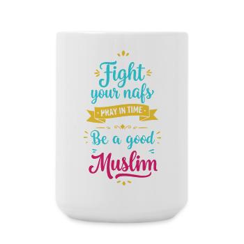Sei gut - Große Tasse 440 ml - Weiß - Vorne