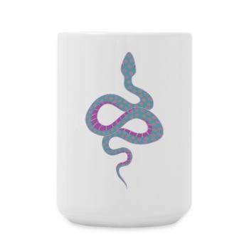 Snake - Large Mug 440 ml - white - Front
