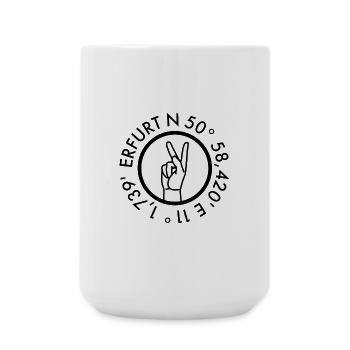 Erfurt Heimatstadt Local - Große Tasse 440 ml - Weiß - Vorne