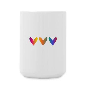 VALENTINE'S DAY. HEART. I LOVE YOU. I LOVE YOU - Large Mug 440 ml - white - Front